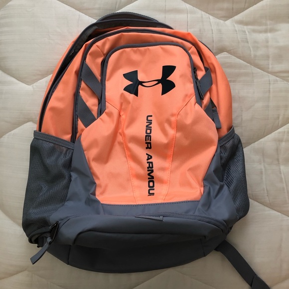 peach under armour backpack